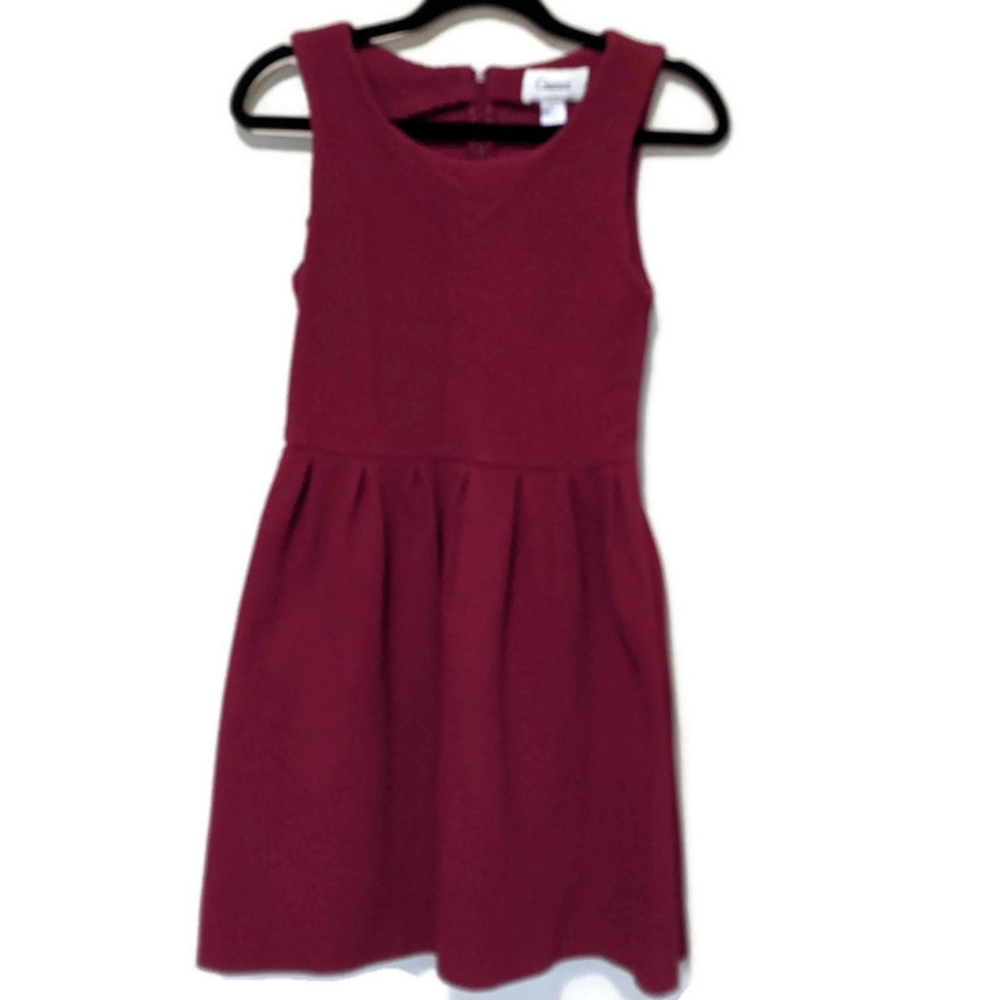 Ganni Noon & Night Sleeveless Dark Red Dress sz S
